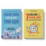 Sách - Combo 2 cuốn: Doanh nhân khởi nghiệp tinh gọn + 7 câu hỏi chiến lược