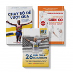 Combo 3 cuốn: 26 giải chạy marathon + Chạy bộ để vượt qua + Giải phẫu học về giãn cơ