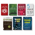 Sách - Combo 7 cuốn: Chú chó lạc quan, Bí quyết đam mê, 7 bước đệm, Hạt giống, Vượt lên chính mình, Làm chủ thành công, 5 nhân tố tư duy