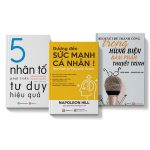 Sách COMBO 3 cuốn Bí quyết thành công trong hùng biện + 5 nhân tố phát triển tư duy + Đường đến sức mạnh cá nhân